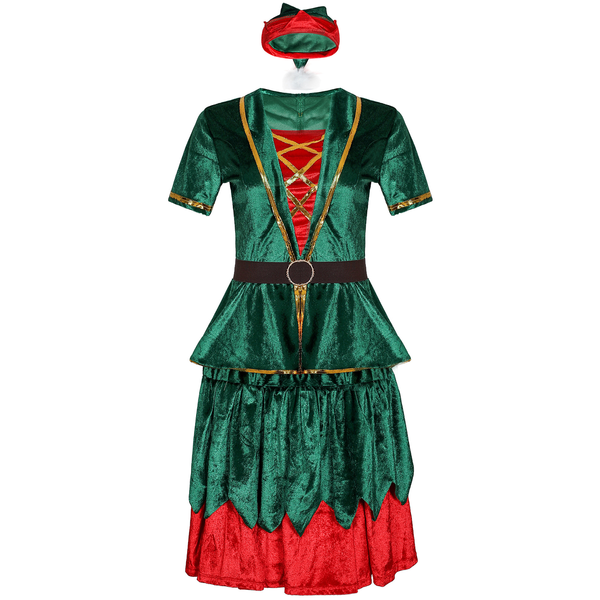 FC157 Womens Deluxe Holiday Elf Costume